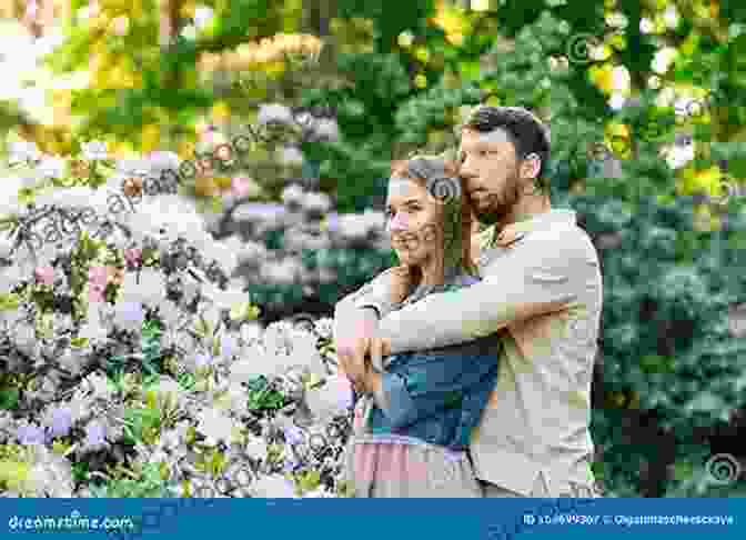 A Couple Embracing Amidst A Lush Garden The Kashmir Shawl: A Novel