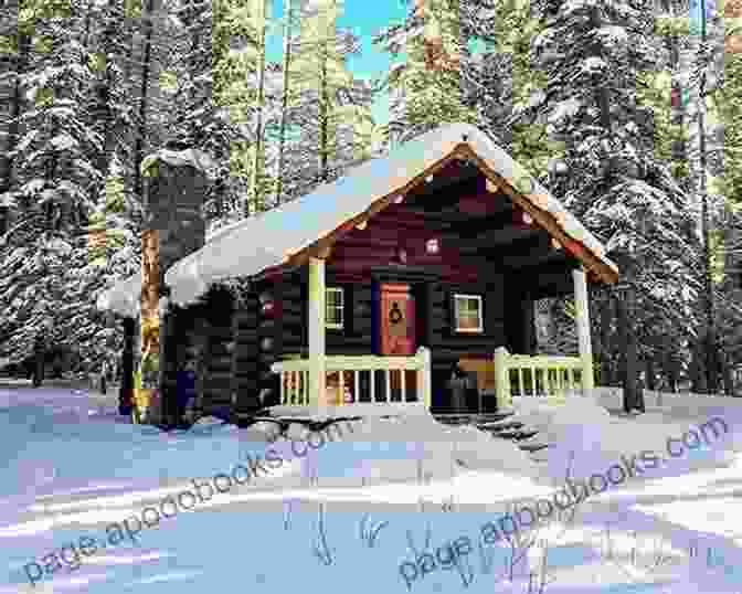 A Cozy Winter Cabin With A Roaring Fire And Snow Covered Wilderness Beyond A Winter Cabin Christmas: A Small Town Christmas Romance Novel