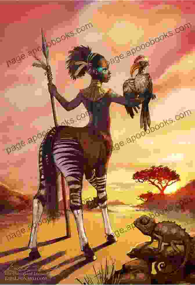 A Vibrant Illustration Depicting A Scene From An African Myth, Where Animal Characters Interact With Humans. African Myths And Egyptian Gods: A Captivating Guide To African Mythology And Gods Of Ancient Egypt