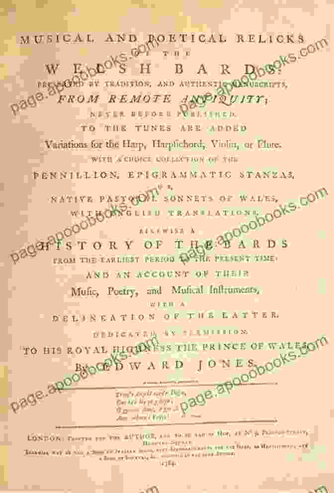 A Welsh Bard Reciting Poetry And Singing Music In Welsh Culture Before 1650: A Study Of The Principal Sources