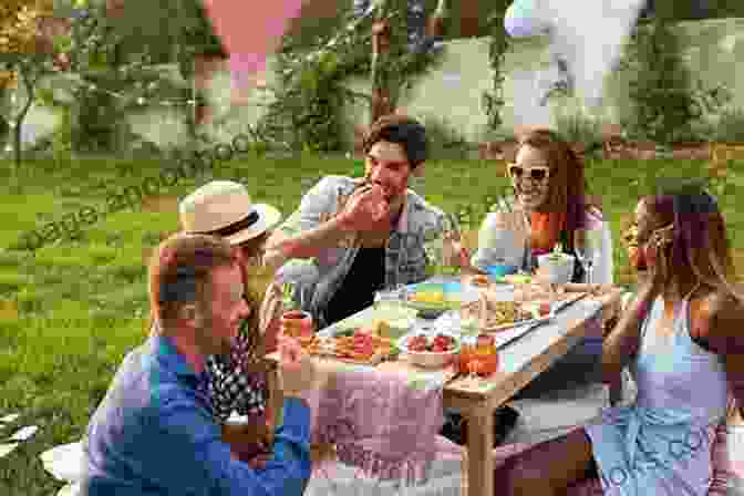 Abby And Her Friends Enjoying A Picnic Surrounded By Colorful Flowers Flowers On Main (A Chesapeake Shores Novel 2)