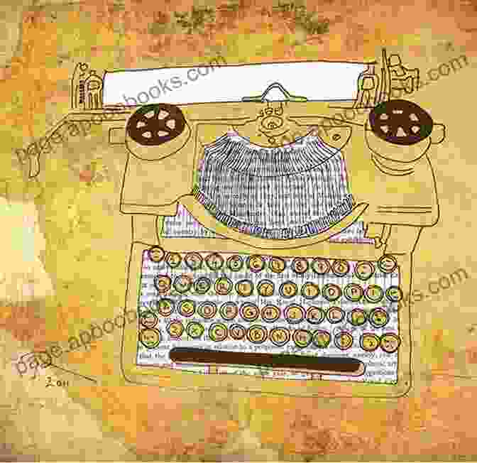 An Illustration Of A Writer Crafting A Story On A Typewriter, Surrounded By Books And Inspiration How To Tell A Story And Other Essays