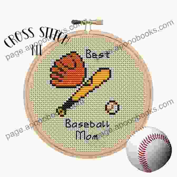 Baseball Mom Cross Stitch Pattern