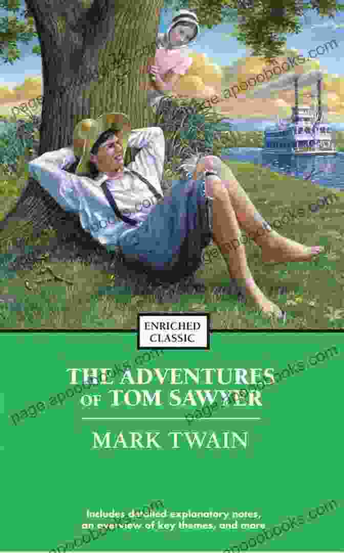 Book Cover Of 'The Adventures Of Tom Sawyer Word Cloud Classics' Featuring A Word Cloud Of The Book's Text The Adventures Of Tom Sawyer (Word Cloud Classics)