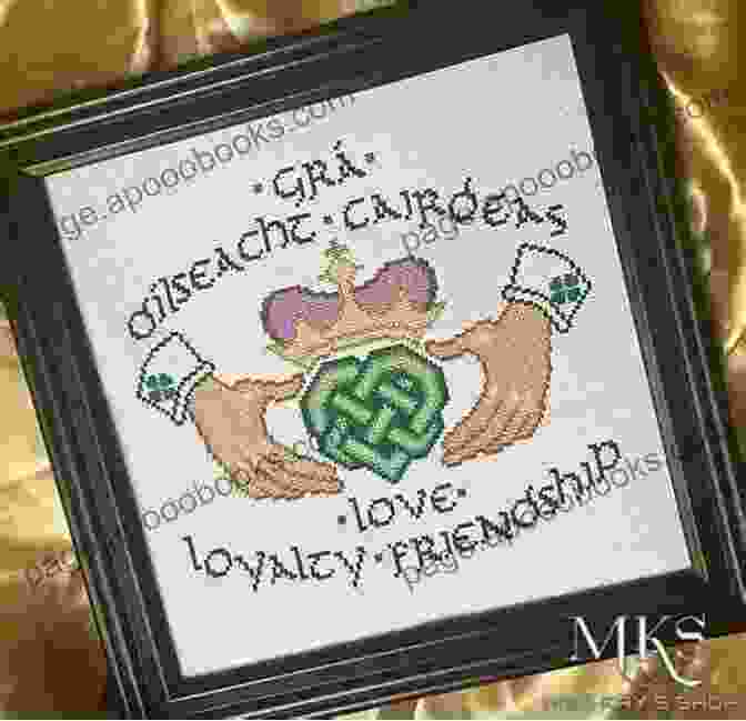 Claddagh Cross Stitch Pattern Featuring Intricate Celtic Knotwork And Symbolism Claddagh 2 Cross Stitch Pattern Mother Bee Designs