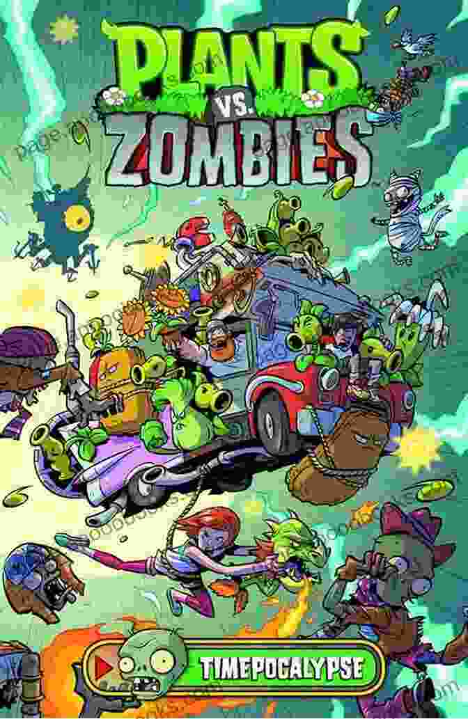 Cover Of Plants Vs. Zombies: Timepocalypse Graphic Novel, Featuring Crazy Dave And Penny Plants Vs Zombies: Timepocalypse #5 Paul Tobin