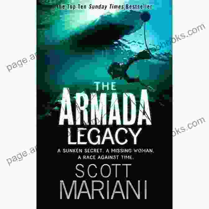 Cover Of 'The Armada Legacy: Ben Hope' Featuring A Ship Sailing Through Stormy Seas The Armada Legacy (Ben Hope 8)