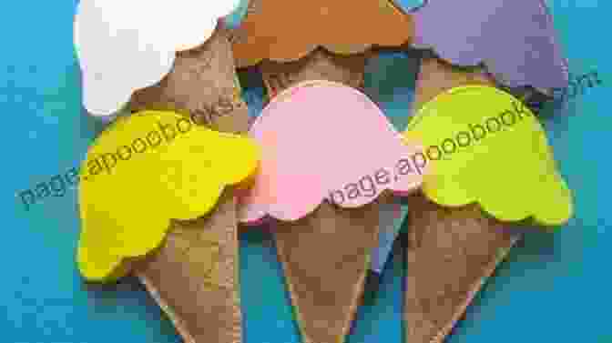 Cutting And Layering Felt To Create Ice Cream Scoops Step By Step Tutorial To Make Felt Icecream On The Cone