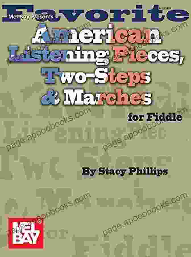 Favorite American Listening Pieces Two Steps Marches For Fiddle Book Cover Favorite American Listening Pieces Two Steps Marches For Fiddle