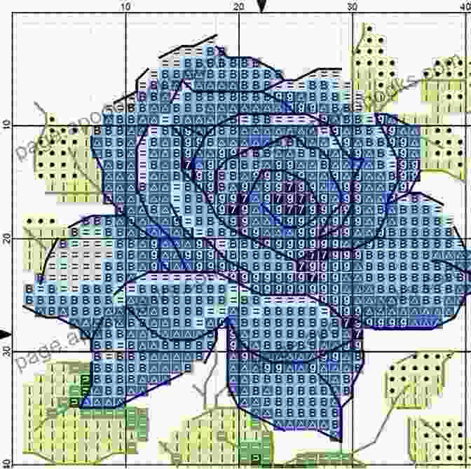 Intricate Blue Rose Cross Stitch Pattern Blue Rose Cross Stitch Pattern