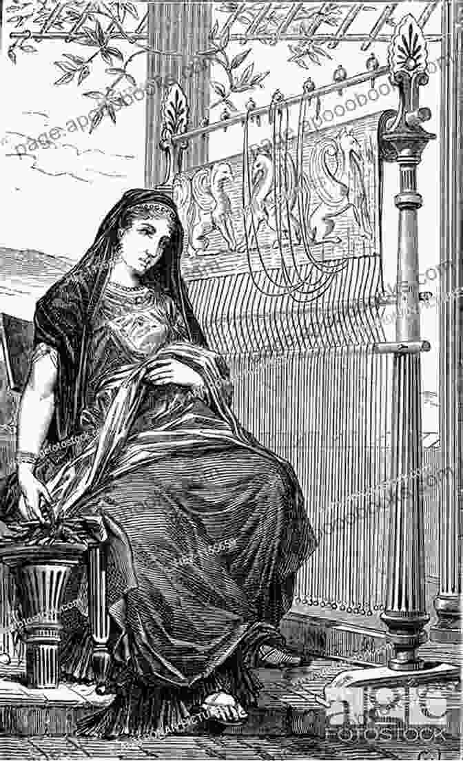 Penelope, Faithful Wife Of Odysseus, Weaving At Her Loom The Odyssey (The Samuel Butler Prose Translation)