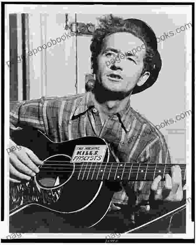 Portrait Of Woody Guthrie With A Guitar, Looking Determined Boom S Blues: Music Journalism And Friendship In Wartime (American Made Music Series)