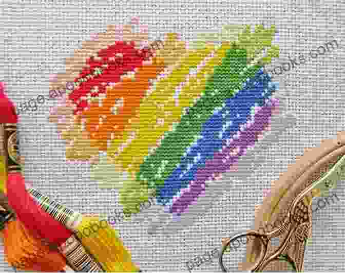 Rainbow Heart Cross Stitch Pattern Heart Rainbow Cross Stitch Pattern