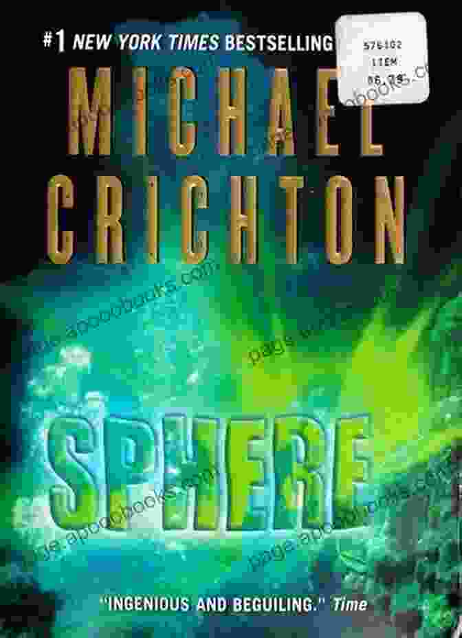 Sphere Novel Cover Featuring An Alien Spacecraft Emerging From The Ocean Depths Sphere Michael Crichton