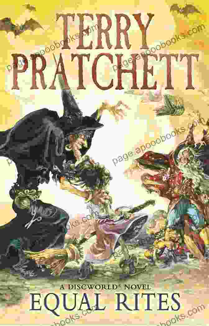 Terry Pratchett's 'Equal Rites' Novel Cover Featuring Granny Weatherwax And Eskarina Smith Equal Rites: A Novel Of Discworld