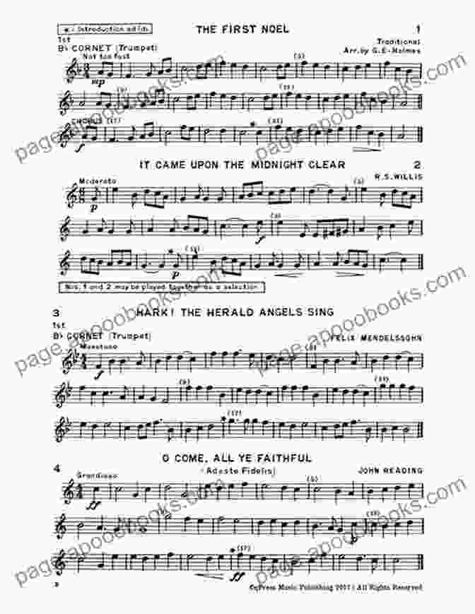 Trombone Christmas For Four Brass Quartet Book Cover (Trombone 1 T C ) Christmas For Four Brass Quartet: Medley Of 10 Christmas Carols