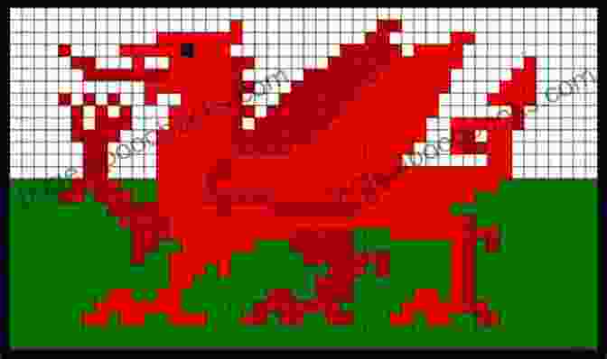 Wales Dragon Flag Cross Stitch Pattern