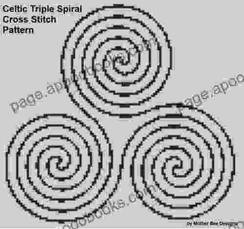 Celtic Triple Spiral Cross Stitch Pattern