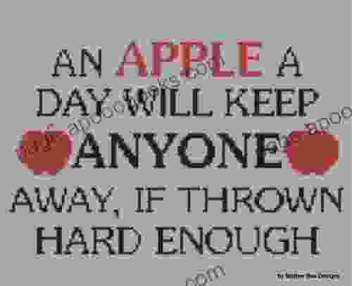 Apple A Day Cross Stitch Pattern