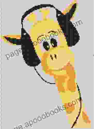 Giraffe Wearing Headset Cross Stitch Pattern