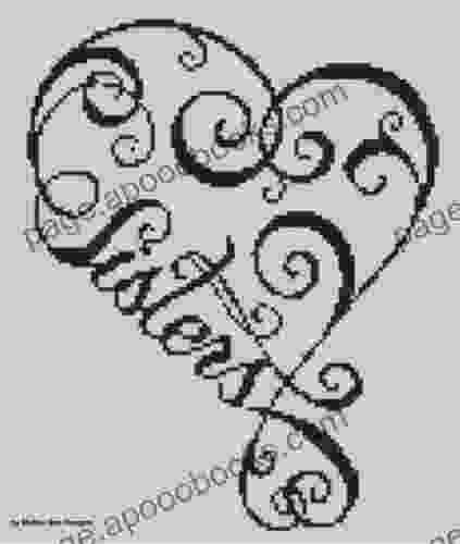 Sisters Heart Cross Stitch Pattern