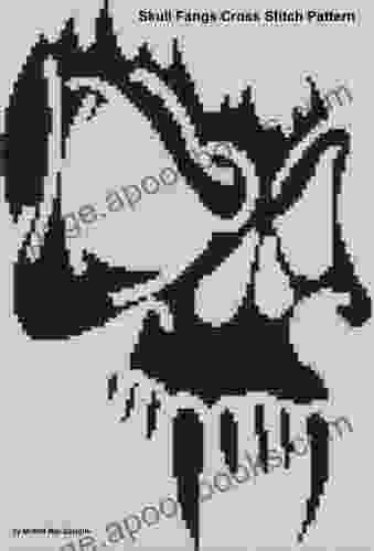 Skull Fangs Cross Stitch Pattern